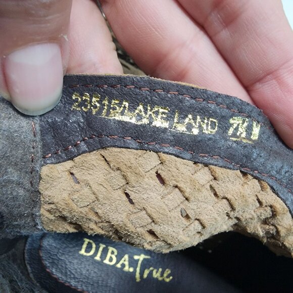 Diba True Shoes Womens Size 7.5 Brown Leather Ankle Boots - Picture 11 of 12